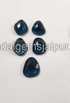 London Blue Topaz Rose Cut Slices